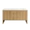 James Martin Vanities Hudson 60in Double Vanity, Light Natural Oak w/ 3 CM White Zeus Top 435-V60D-LNO-3WZ - alternate 1